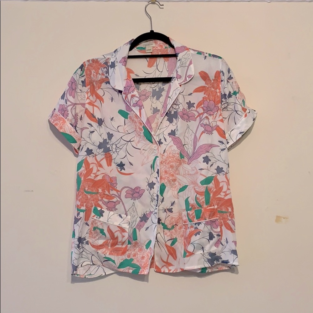J. Crew pajama shirt